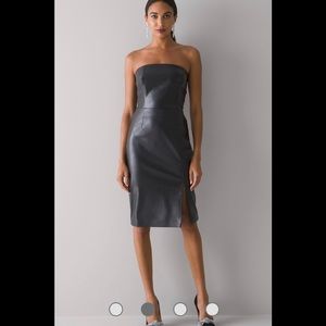 WHBM Faux-Leather Sheath Dress